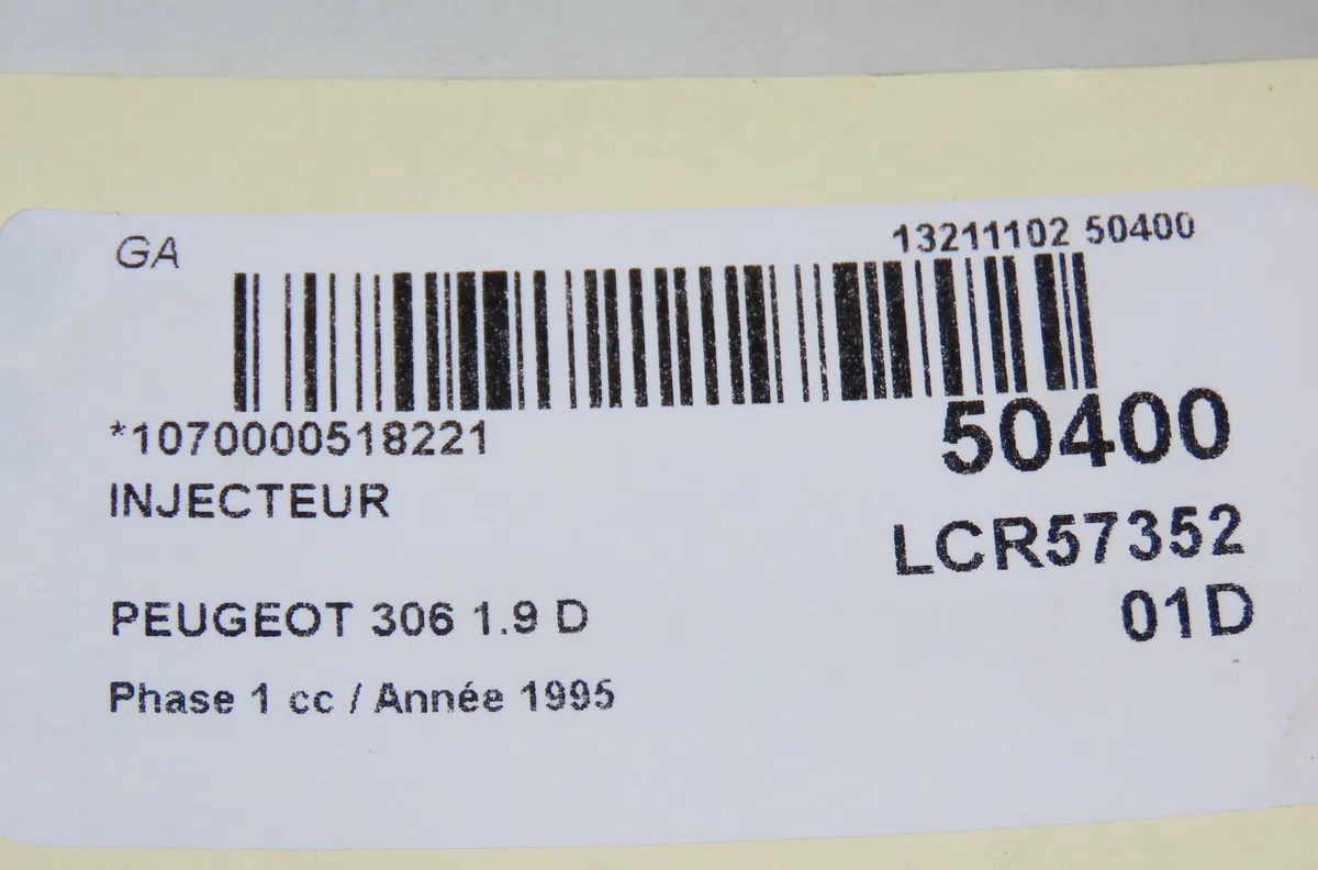 Injecteur Peugeot 306 3-5 portes (7A, 7C, N3, N5) 1.9 d (1994-2001) occasion