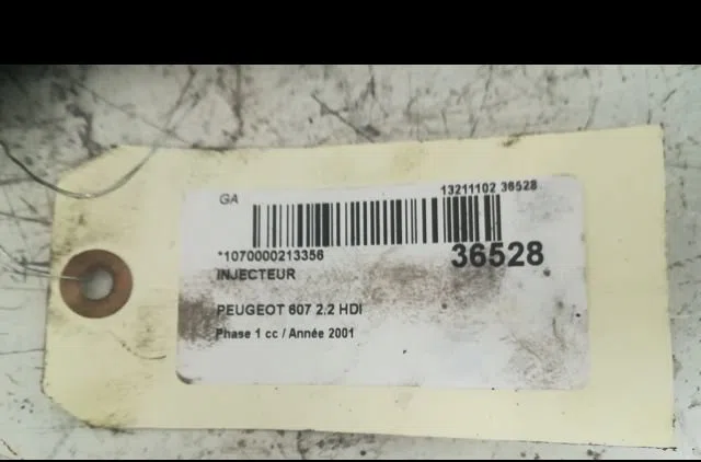 Injecteur Peugeot 607 (9D, 9U) 2.2 hdi (2000-2006) occasion