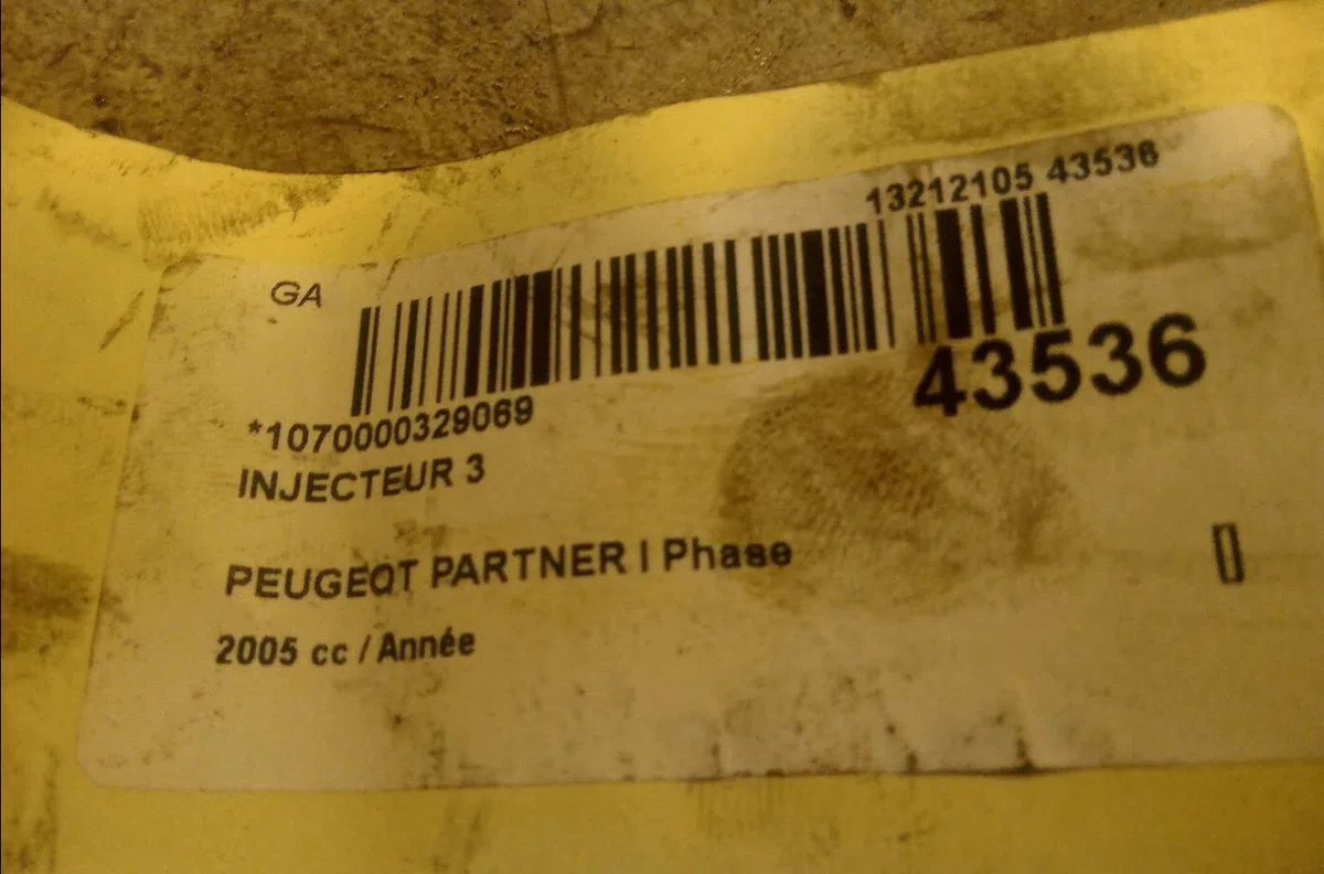 Injecteur Peugeot PARTNER Camionnette-Monospace (5_, G_) 2.0 hdi (2000-2008) 3 portes occasion