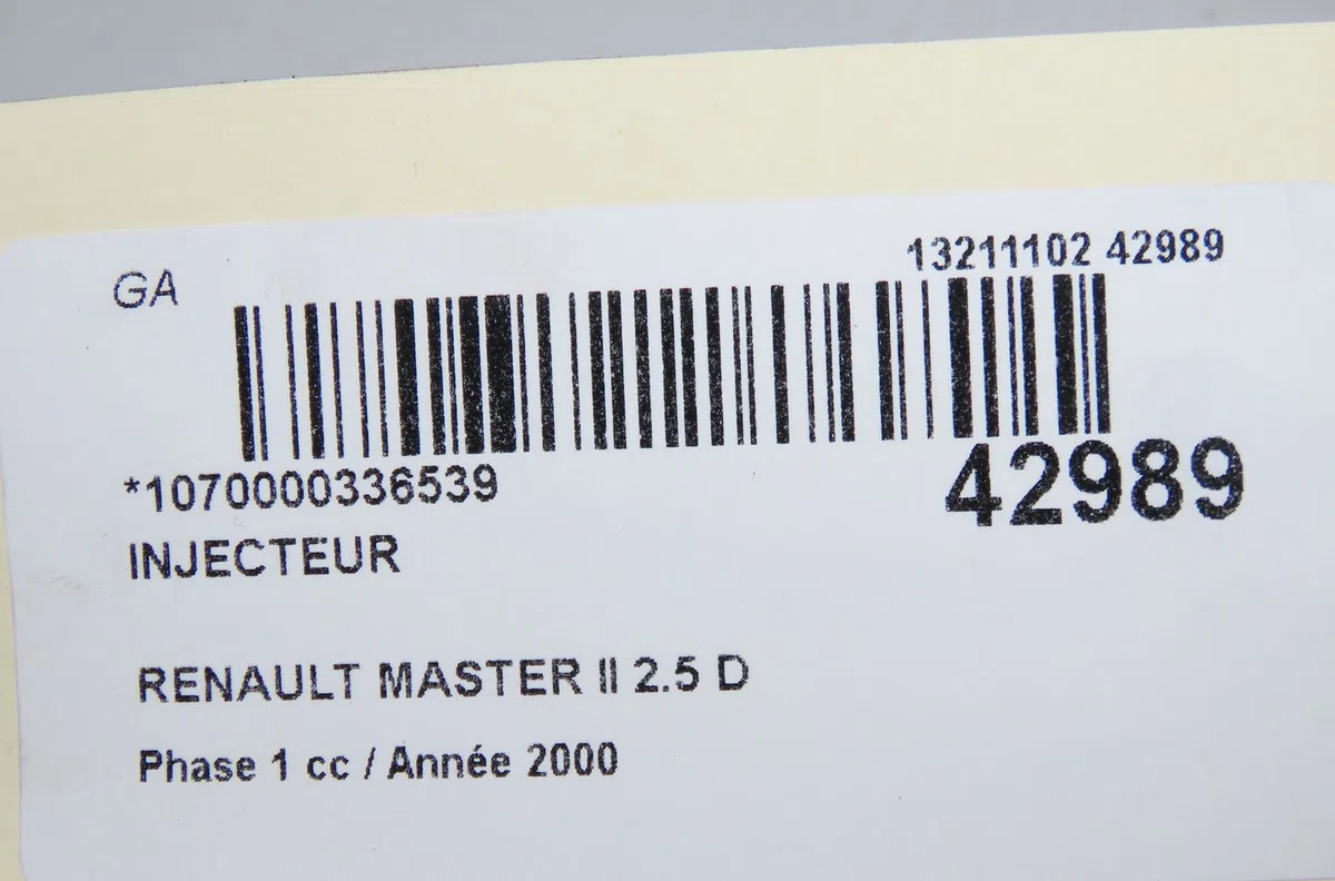 Injecteur Renault MASTER II Camionnette (FD) 2.5 d (1998-2001) occasion