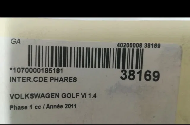 Interrupteur commande de phares Volkswagen GOLF VI (5K1) 1.4 (2008-2012) 5 portes occasion