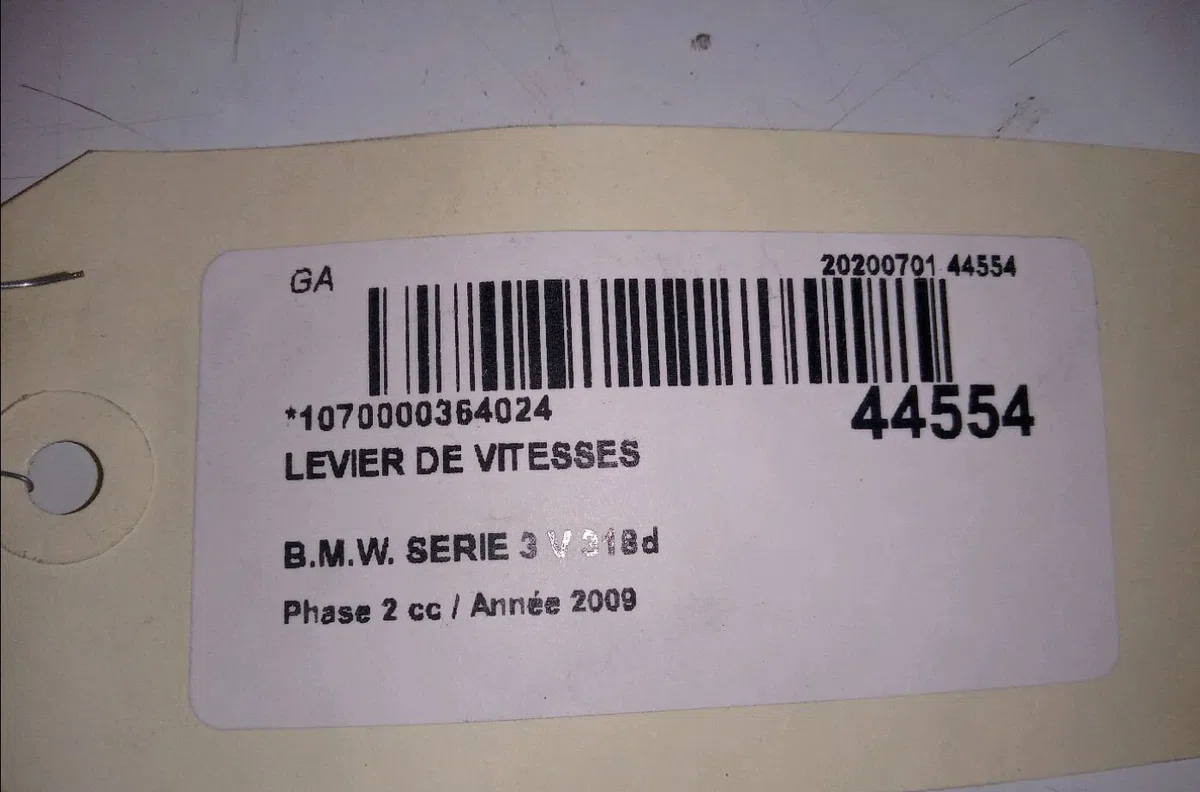 Levier de vitesses Bmw 3 (E90) 318 d (2007-2011) occasion