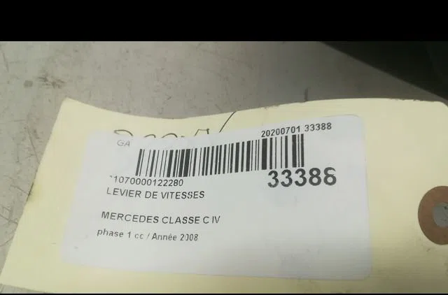 Levier de vitesses Mercedes-benz CLASSE C (W204) C 220 cdi (204.008) (2007-2008) 4 portes occasion