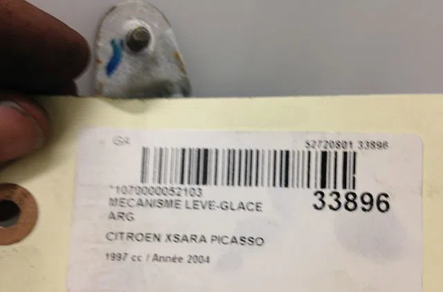 Mecanisme leve-glace arrière gauche CITROEN XSARA PICASSO 2004 occasion