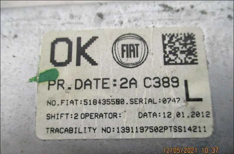 Mecanisme leve-glace arrière gauche FIAT PANDA III occasion