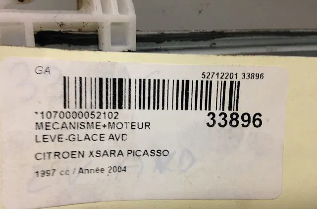 Mecanisme  moteur lève-glace avant droit CITROEN XSARA PICASSO 2004 occasion