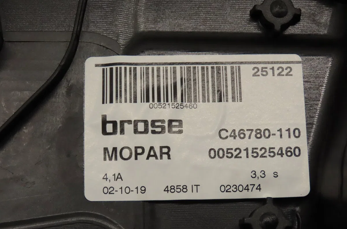 Mecanisme moteur lève-glace avant droit Jeep RENEGADE SUV (BU, B1, BV) 1.0 gse t3 (2018) occasion