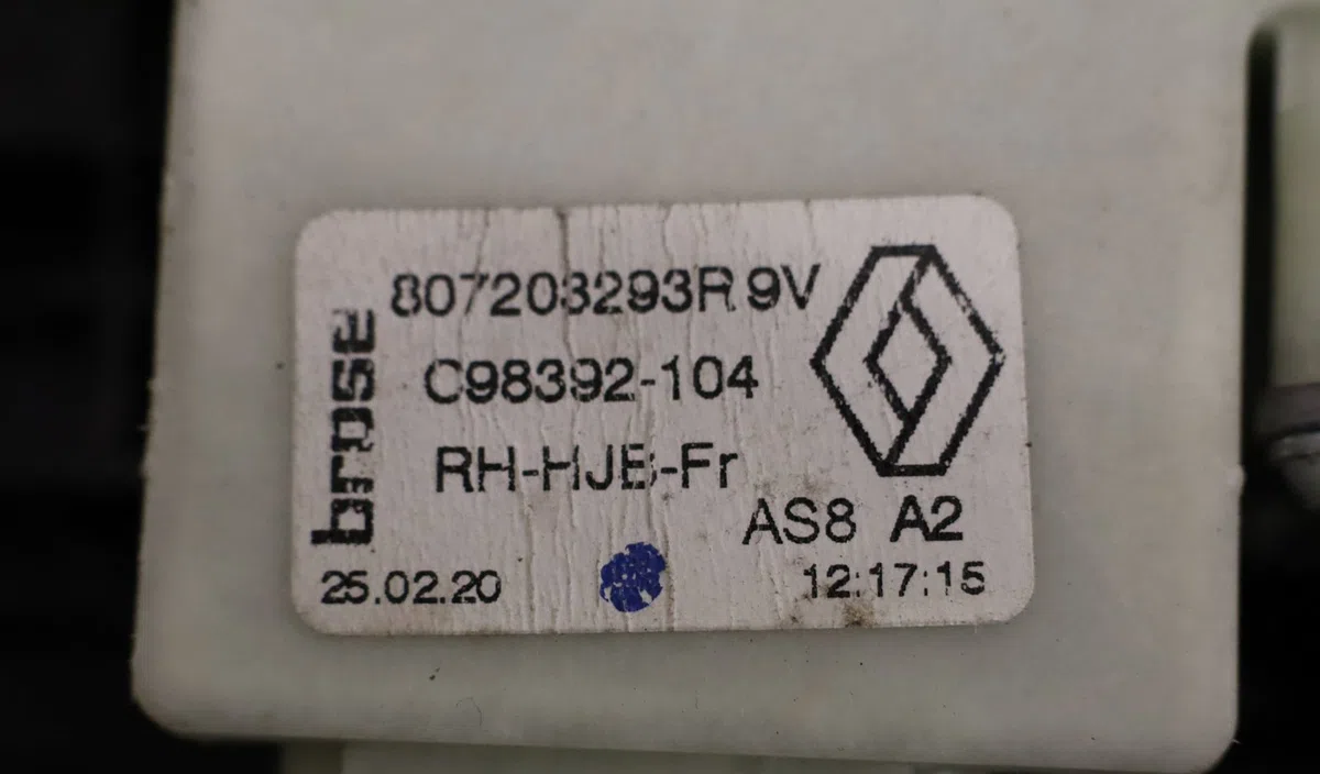 Mecanisme  moteur lève-glace avant droit Renault CAPTUR II (HF_) Tce 100 (hfmt) (2020) occasion