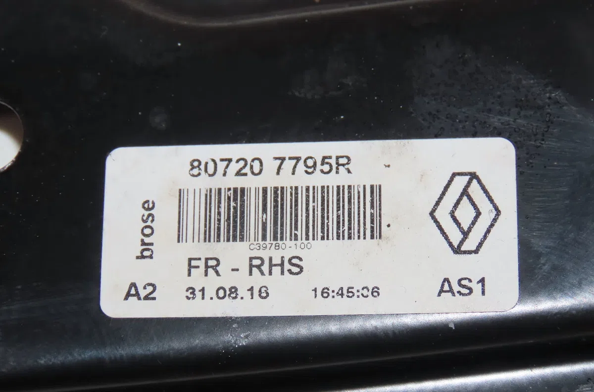 Mecanisme  moteur lève-glace avant droit Renault KADJAR (HA_, HL_) 1.5 dci 110 (hla3) (2015) occasion