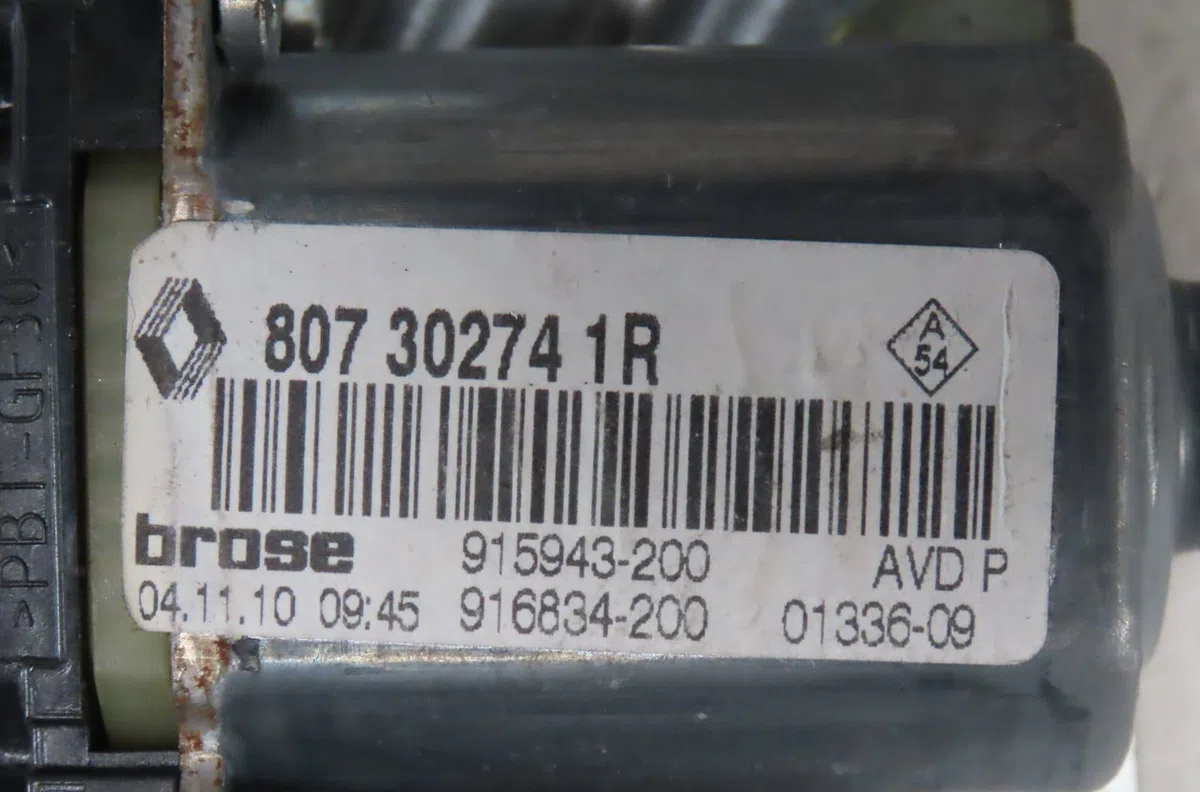 Mecanisme  moteur lève-glace avant droit Renault SCÉNIC III (JZ0-1_) 1.6 e85 (jz03, jz1y) (2009) occasion