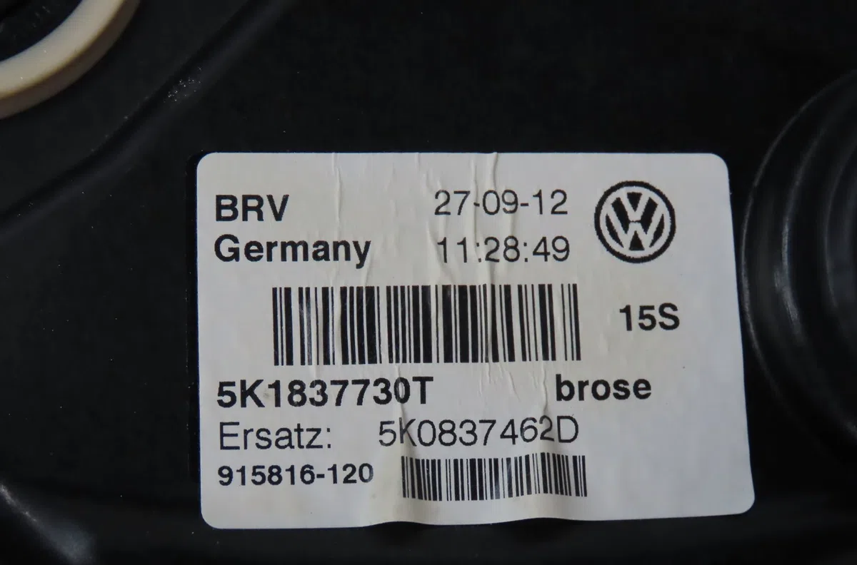 Mecanisme  moteur lève-glace avant droit Volkswagen GOLF VI (5K1) 1.6 tdi (2009-2012) occasion