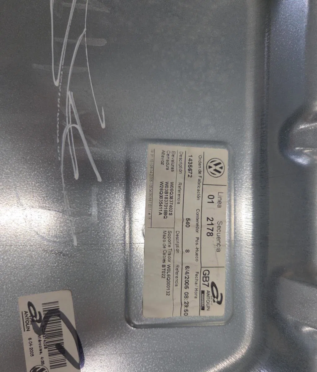 Mecanisme  moteur lève-glace avant droit VOLKSWAGEN POLO 4 PHASE 1 occasion