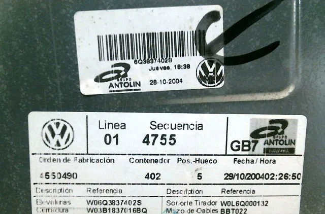 Mecanisme  moteur lève-glace avant droit VOLKSWAGEN POLO occasion