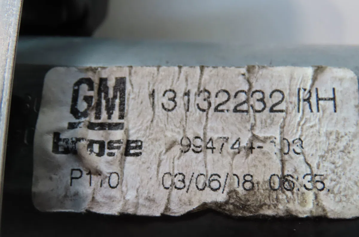 Mecanismemoteur leve-glace ard Opel ZAFIRA - ZAFIRA FAMILY B (A05) 1.7 cdti (m75) (2008-2015) 5 portes occasion