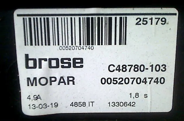 Mecanismemoteur leve-glace arg Fiat 500X (334_) 1.0 (334.axn1b) (2018) 5 portes occasion