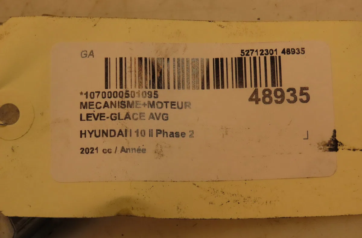 Mecanismemoteur leve-glace avg Hyundai I10 III (AC3, AI3) 1.0 t-gdi (2020) occasion