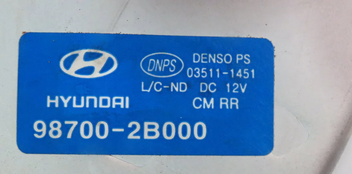 Moteur essuie-glace arrière Hyundai SANTA FÉ II (CM) 2.2 crdi (2006-2012) occasion