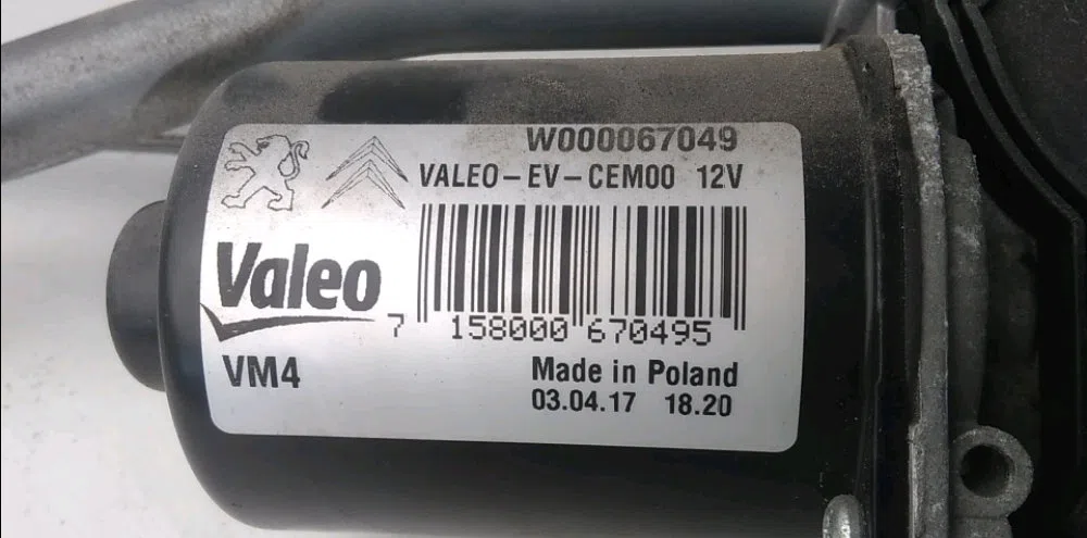 Moteur essuie-glace avant Citroën JUMPY Camionnette (V_) 2.0 bluehdi 120 (2016) occasion