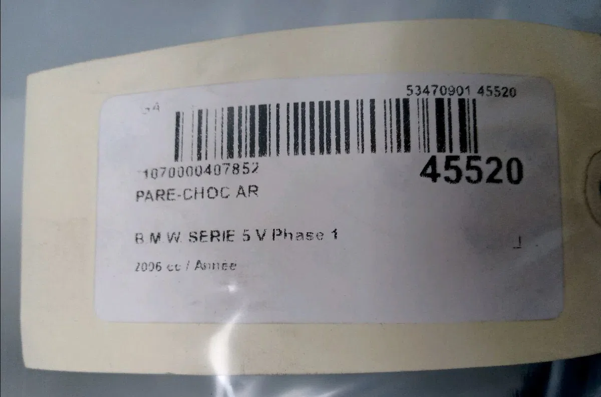 Pare-choc arrière Bmw 5 Touring (E61) 520 d (2005-2010) occasion