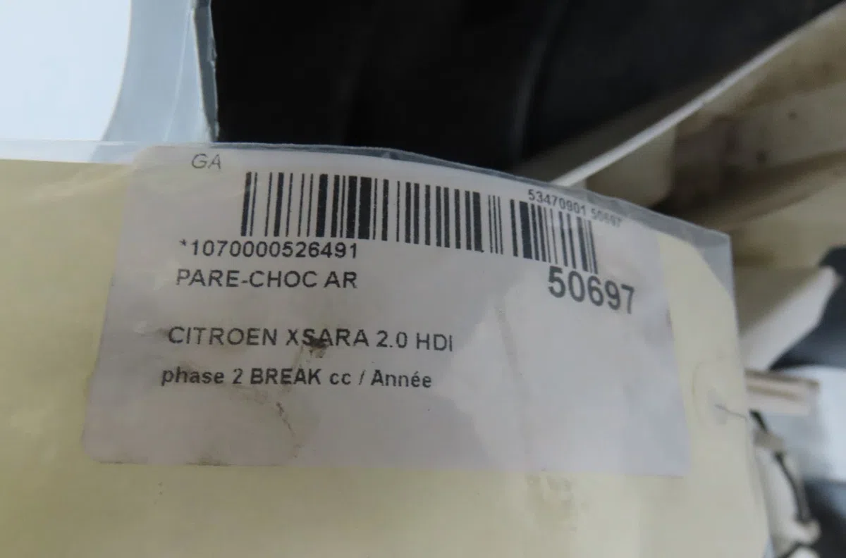 Pare-choc arrière CITROEN XSARA 2005 occasion