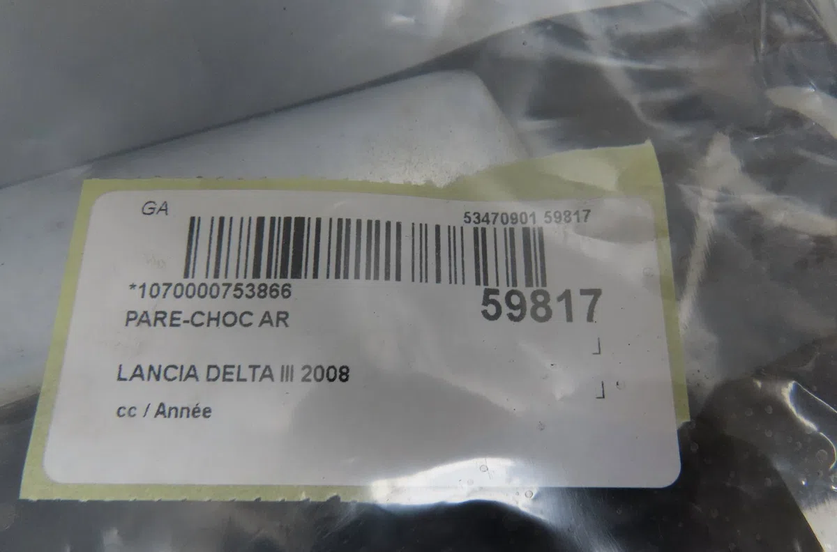 Pare-choc arrière Lancia DELTA III (844_) 1.4 (844.axa1a) (2008-2014) occasion
