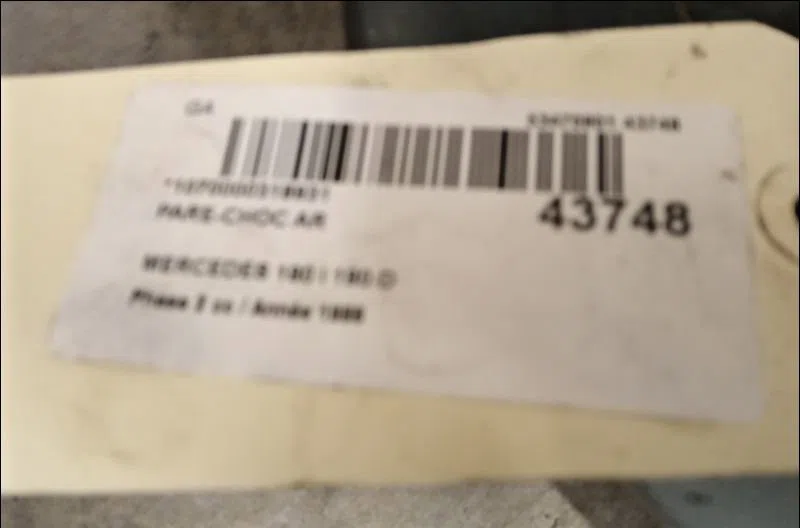 Pare-choc arrière Mercedes-benz 190 (W201) D 2.0 (201.122) (1983-1989) occasion