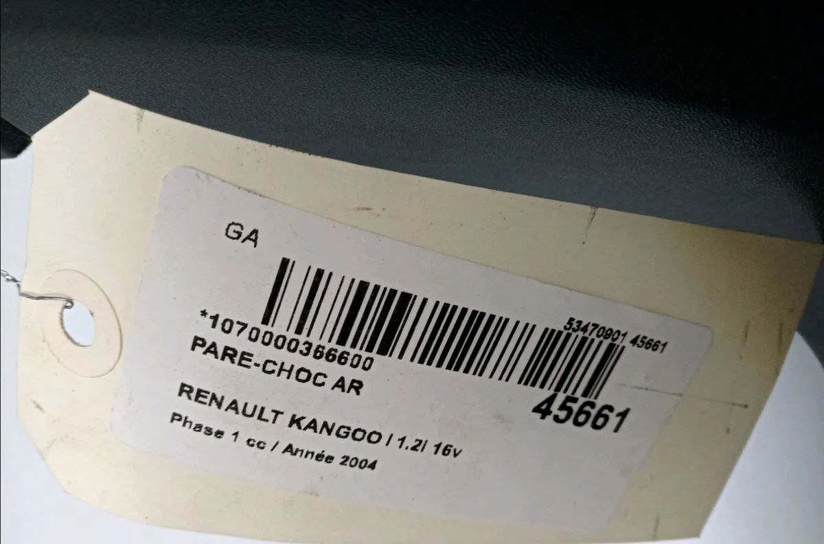 Pare-choc arrière Renault KANGOO (KC0-1_) 1.2 16v (kc05, kc06, kc03, kc0t, kc0w, kc1d) (2001) occasion
