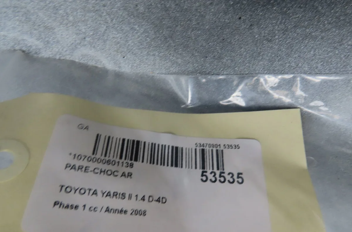 Pare-choc arrière Toyota YARIS (_P9_) 1.4 d-4d (nlp90_) (2005-2012) occasion