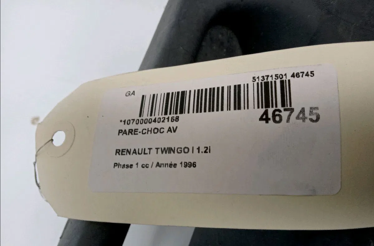 Pare-choc avant Renault TWINGO I (C06_) 1.2 (c063, c064) (1993-1996) 3 portes occasion