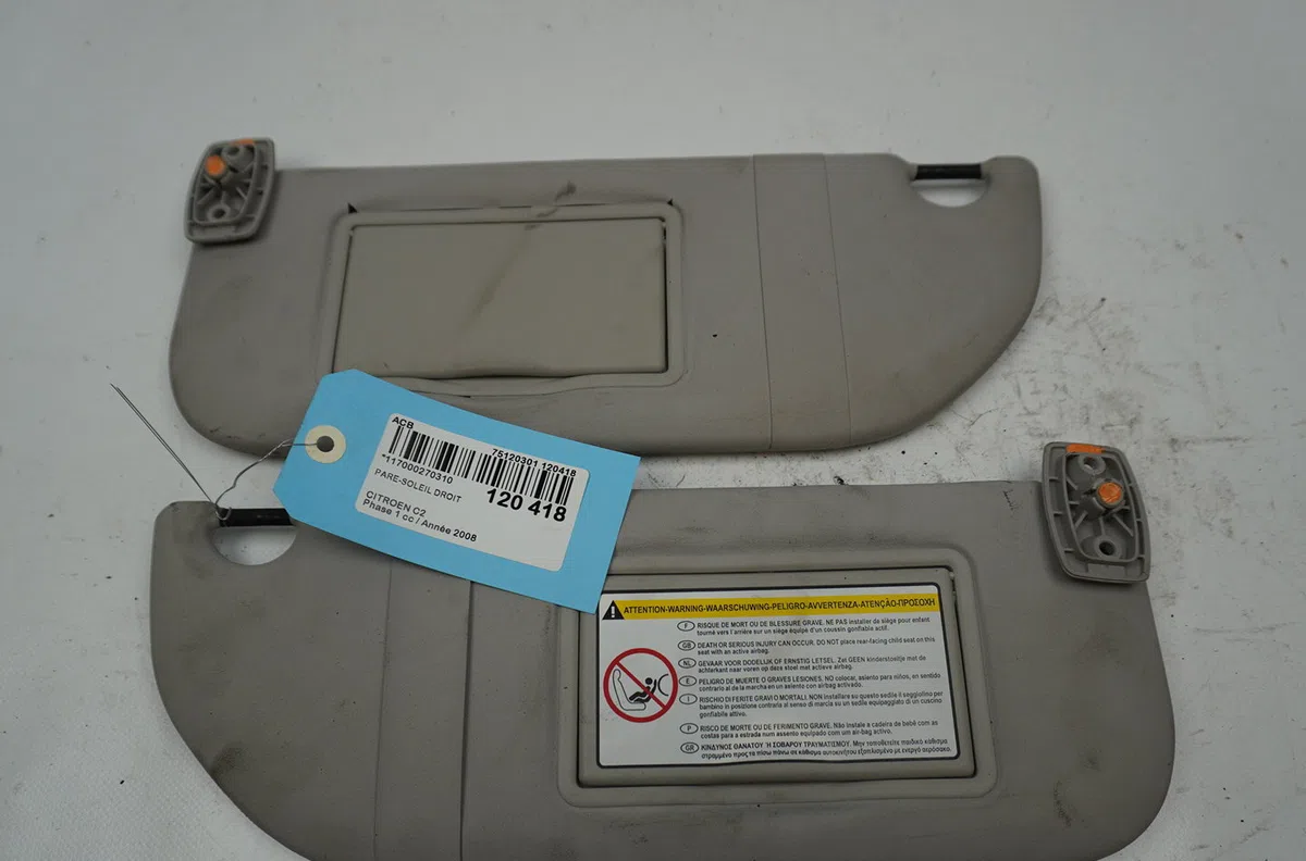 Pare-soleil droit Citroen C2 (JM_) 1.1 (2003-2012) 3 portes occasion