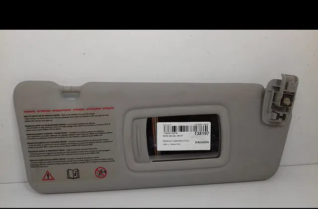Pare-soleil droit Renault LAGUNA III (BT0-1) 2.0 dci (bt01, bt08, bt09, bt0e, bt0k, bt12, bt1c, bt1d,... (2007-2015) 5 p
