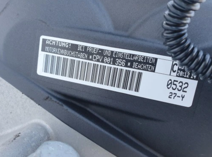Moteur complet Volkswagen Golf VII MK7 1.4 TSI 122 cv CPV