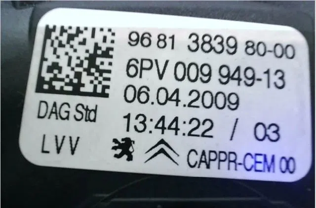 Pedale accelerateur Citroën C3 PICASSO (SH_) 1.6 hdi (2009) 5 portes occasion