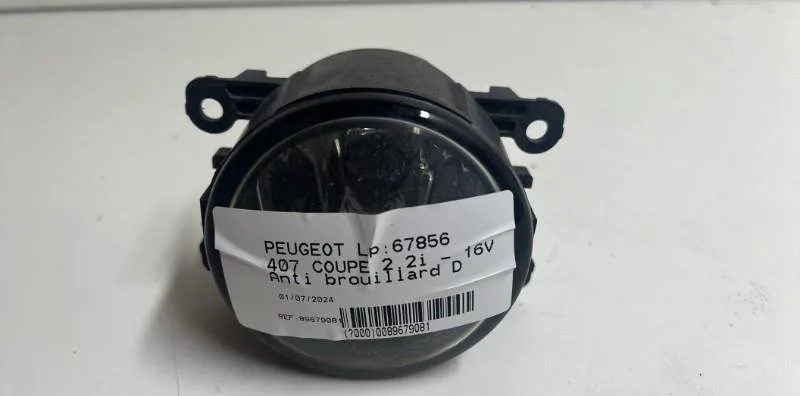 Phare antibrouillard avant droit Peugeot 407 Coupé (6C_) 2.2 16v (2005) 2 portes occasion