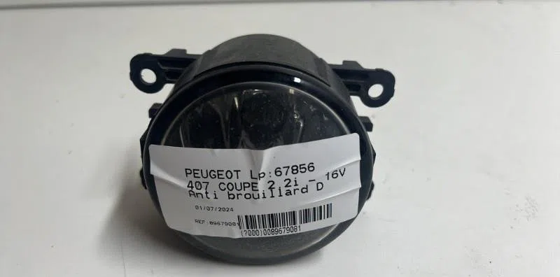 Phare antibrouillard avant droit Peugeot 407 Coupé (6C_) 2.2 16v (2005) 2 portes occasion
