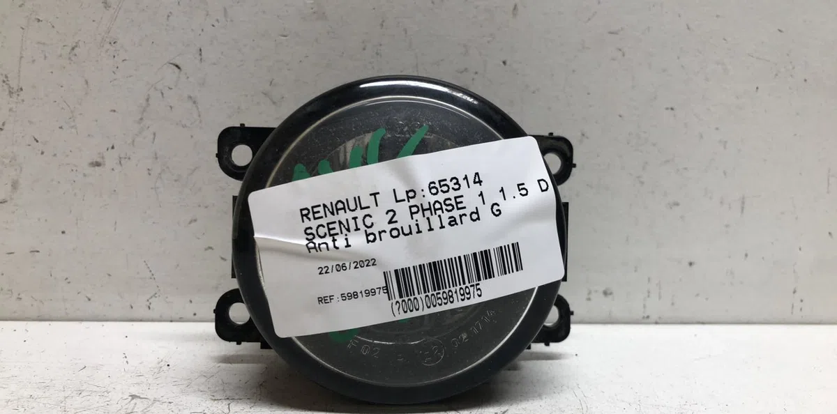 Phare antibrouillard avant gauche Renault SCÉNIC II (JM0-1_) 1.5 dci (jm02, jm13) (2003-2005) occasion