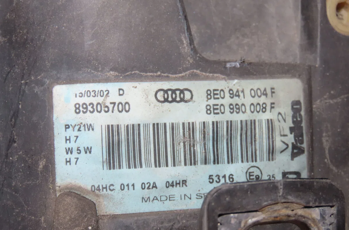 Phare droit Audi A4 B6 (8E2) 1.9 tdi (2000-2004) occasion