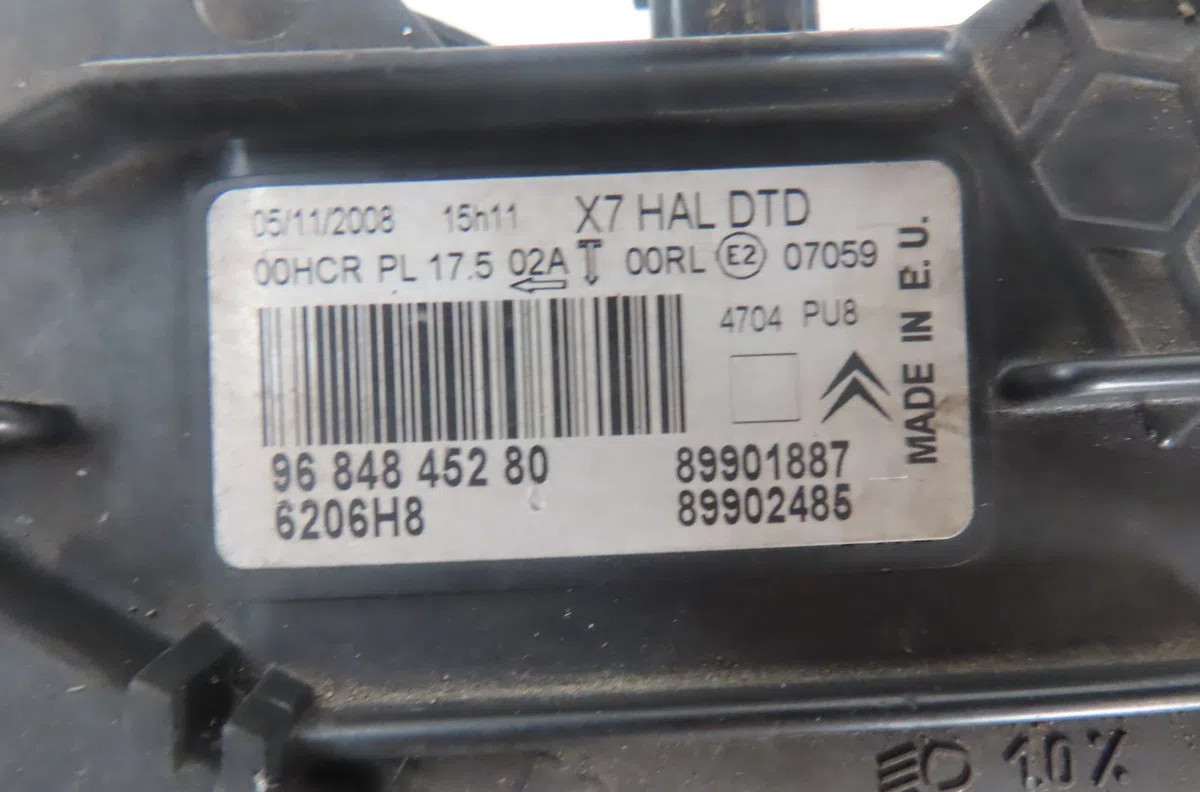 Phare droit Citroen C5 III (RD_) 2.0 hdi (rdrhda) (2008) occasion