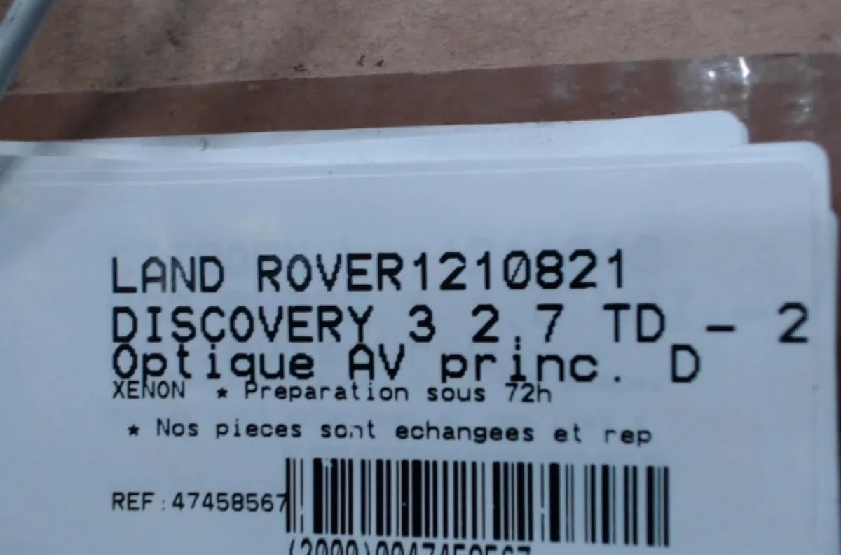 Phare droit Land rover DISCOVERY III (L319) 2.7 td 4x4 (2004-2009) occasion
