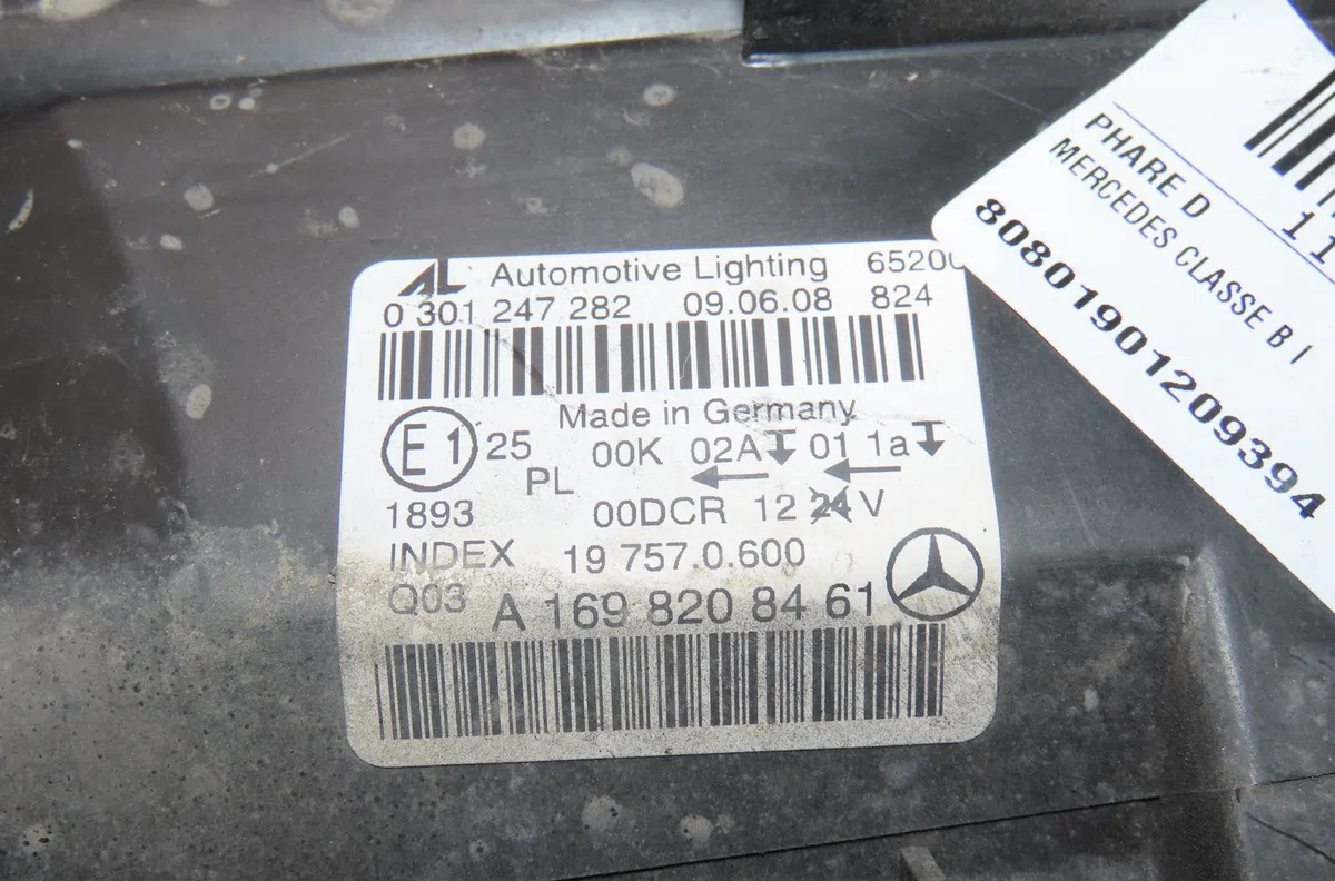 Phare droit Mercedes-benz CLASSE B Sports Tourer (W245) B 200 cdi (245.208) (2005-2011) occasion