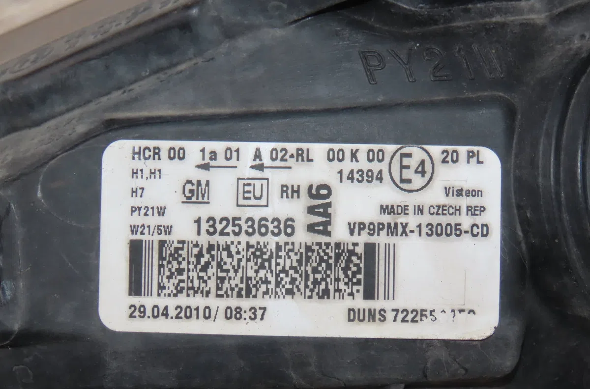 Phare droit Opel MERIVA B Monospace (S10) 1.7 cdti (75) (2010-2017) occasion