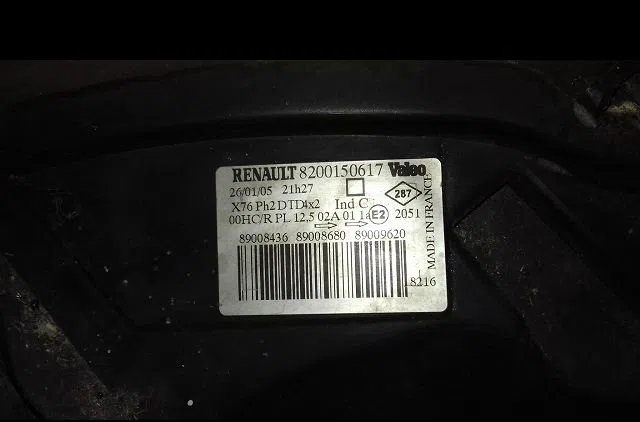 Phare droit Renault KANGOO Express (FC0-1_) 1.5 dci (fc1r) (2002) occasion