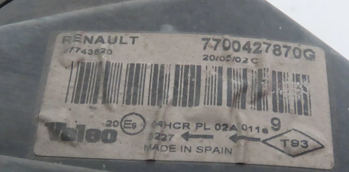 Phare droit Renault MEGANE I (BA0-1_) 1.9 dti (ba1u) (2001-2003) occasion