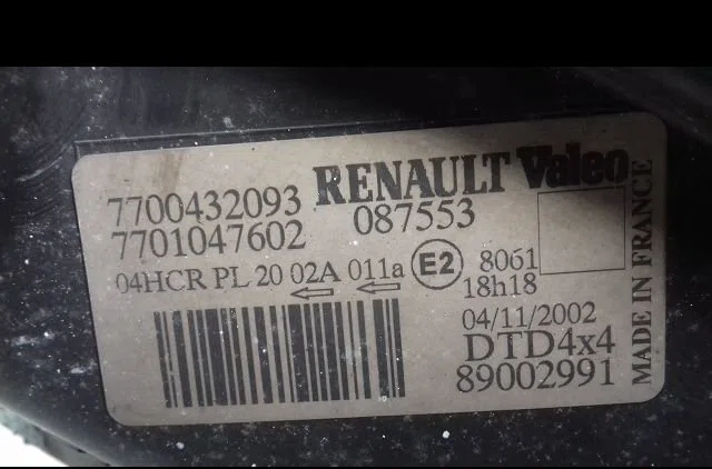 Phare droit Renault SCÉNIC I Monospace (JA0-1_, FA0_) 2.0 16v rx4 (2000-2003) occasion