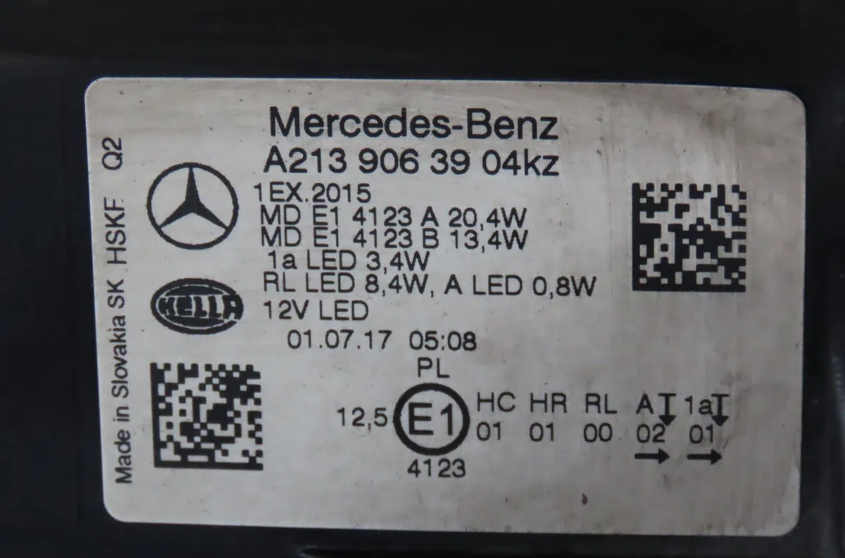 Phare gauche Mercedes-benz CLASSE E (W213) E 200 d (213.013) (2016) 4 portes occasion