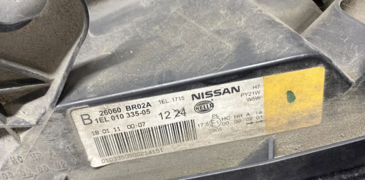 Phare gauche NISSAN QASHQAI 1 PHASE 2 occasion