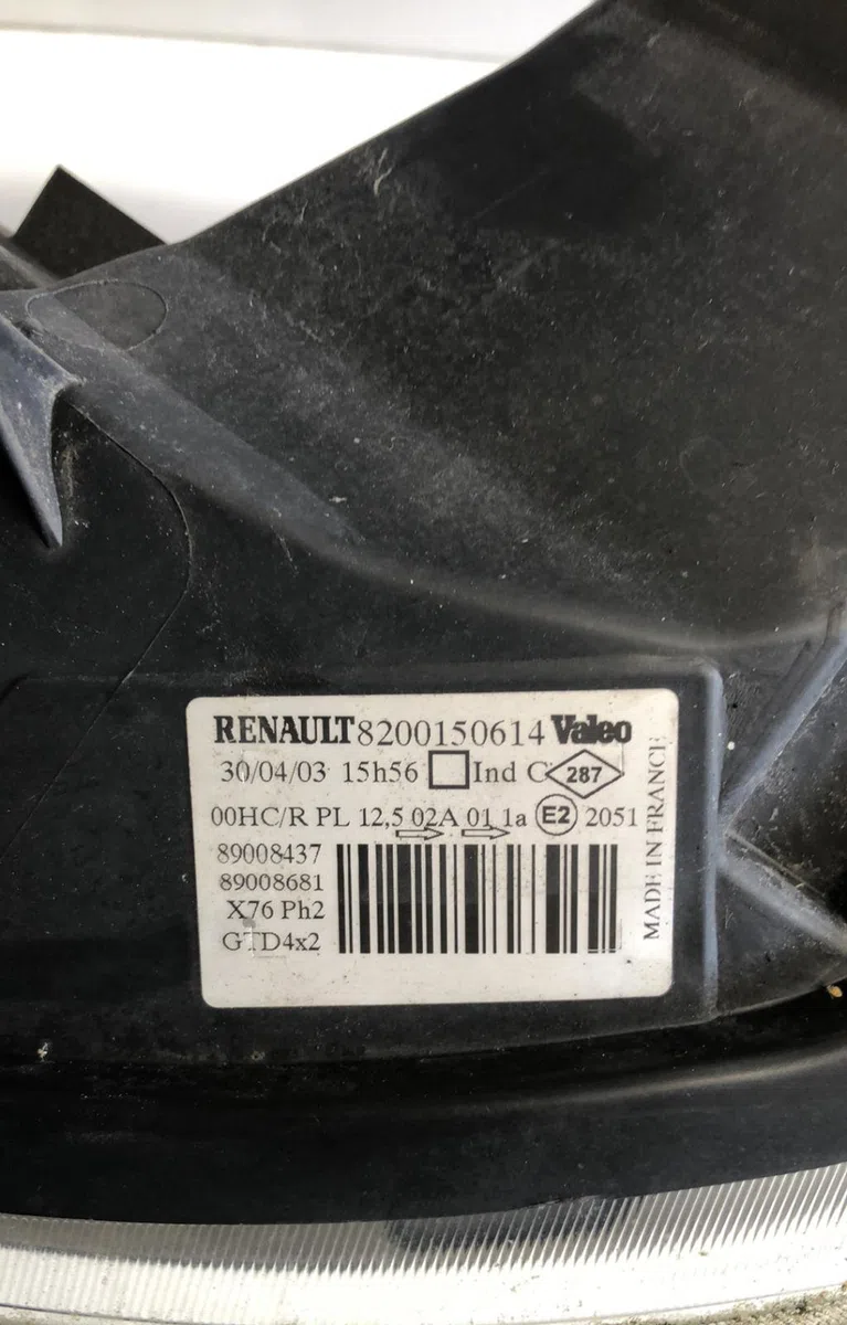 Phare gauche Renault KANGOO (KC0-1_) 1.5 dci (2003) occasion