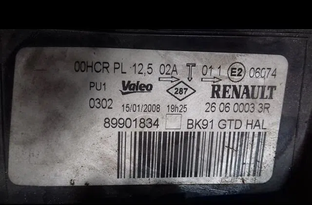 Phare gauche Renault LAGUNA III (BT0-1) 2.0 dci (bt07, bt0j, bt14, bt1a, bt1s) (2007-2015) 5 portes occasion