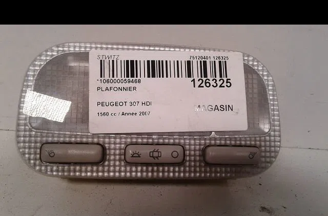 Plafonnier Peugeot 307 (3A-C) 1.6 hdi 110 (2004-2009) 5 portes occasion