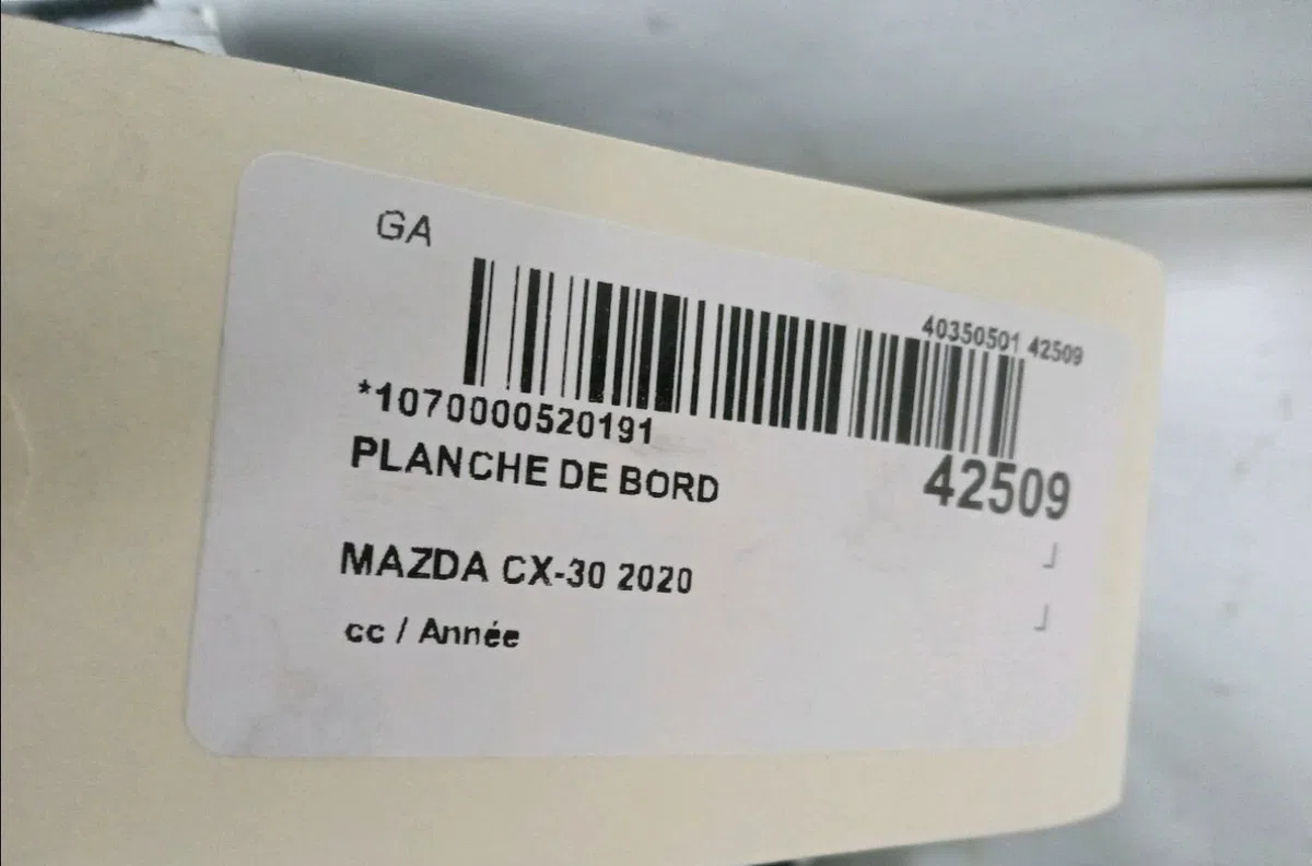 Planche de bord Mazda CX-30 (DM) 1.8 skyactiv-d (2019) occasion
